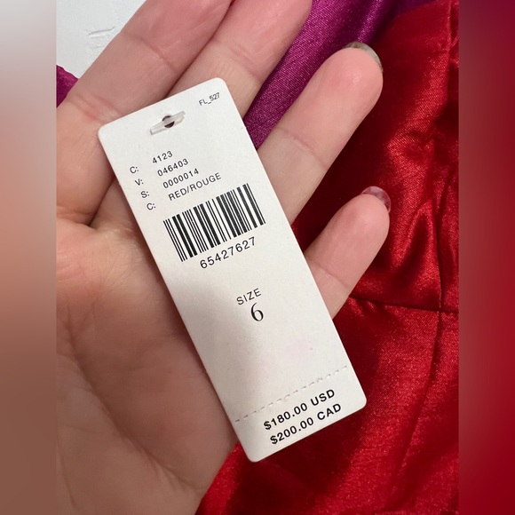 HUTCH Wide-Leg Jumpsuit Bow Straps Red & Fuchsia Bustier Top Anthropologie - Picture 10 of 13